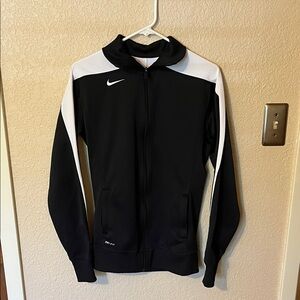 Nike Dri-Fit Full Zip Black and White Jacket